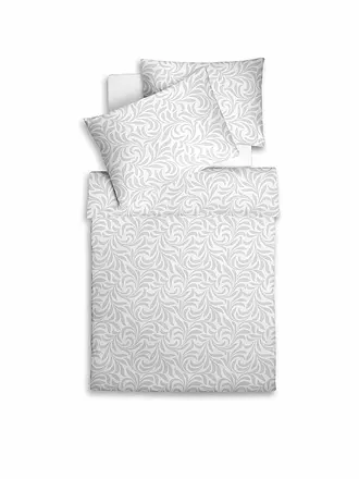 FLEURESSE | Ropa de cama de damasco Opal 70x90cm / 140x200cm | weiss